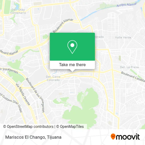 Mariscos El Chango map