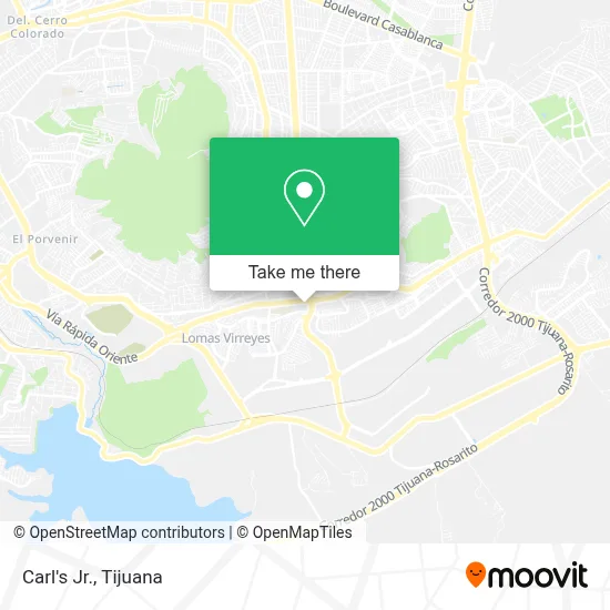 Carl's Jr. map