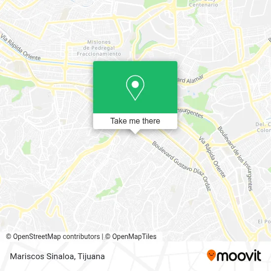 Mariscos Sinaloa map