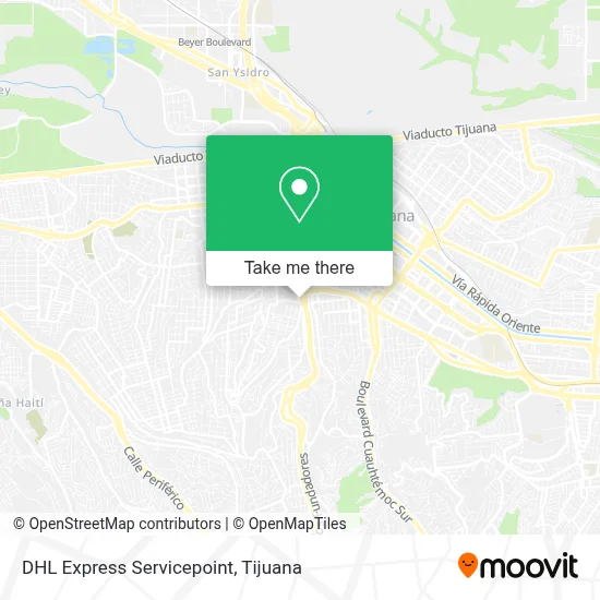 DHL Express Servicepoint map