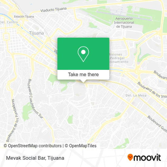 Mevak Social Bar map