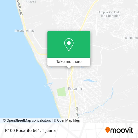 R100 Rosarito 661 map