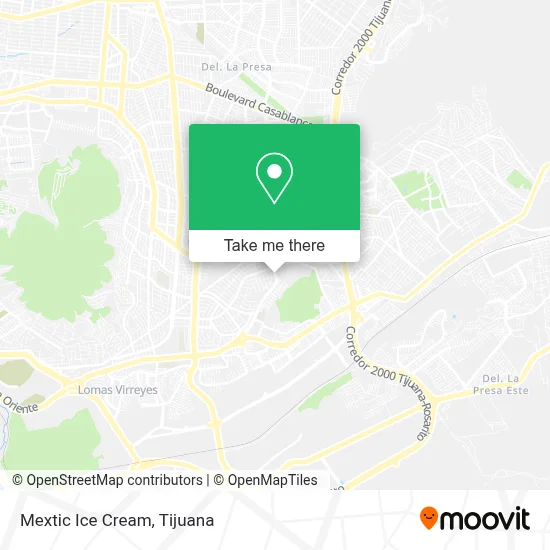 Mextic Ice Cream map