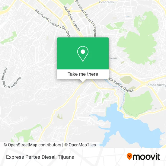 Express Partes Diesel map