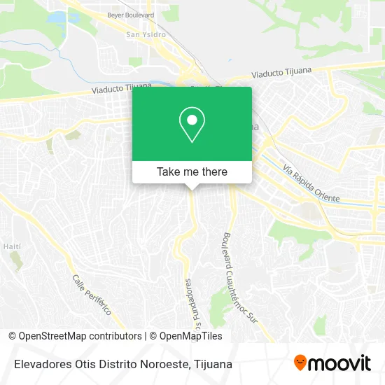 Elevadores Otis Distrito Noroeste map