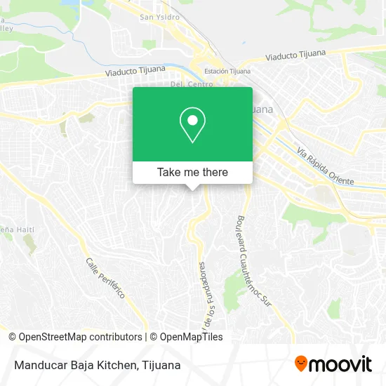 Manducar Baja Kitchen map