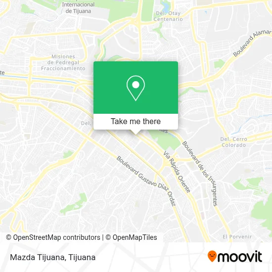 Mazda Tijuana map