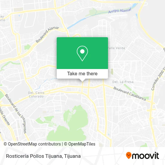 Rosticería Pollos Tijuana map