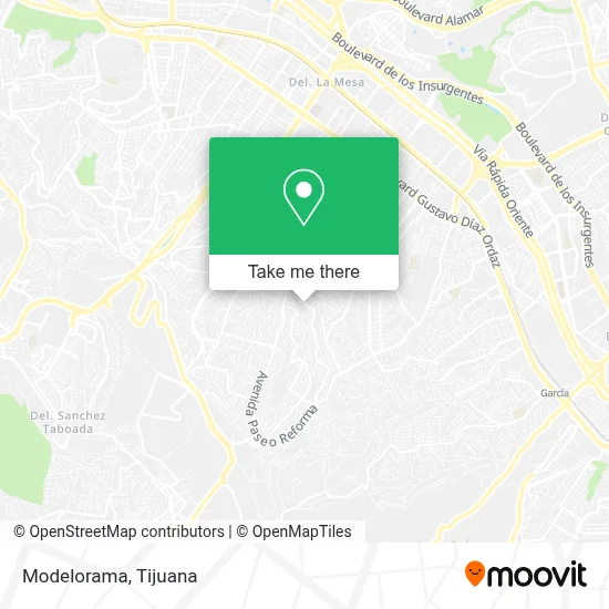 Modelorama map