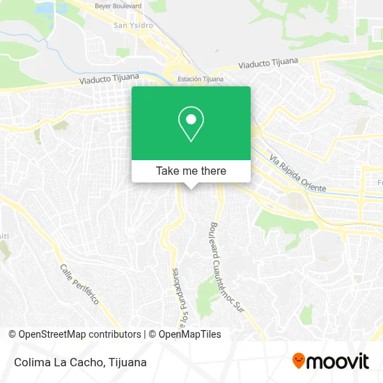 Colima La Cacho map