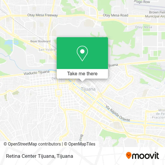 Retina Center Tijuana map