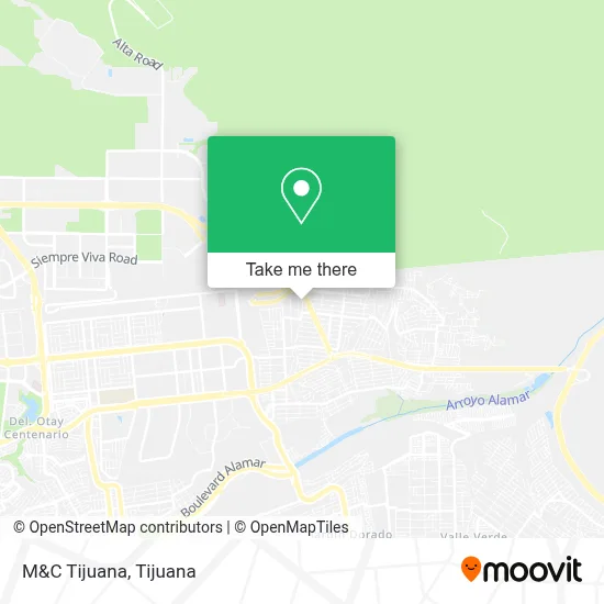M&C  Tijuana map
