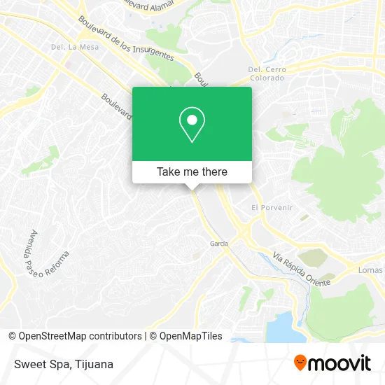 Sweet Spa map