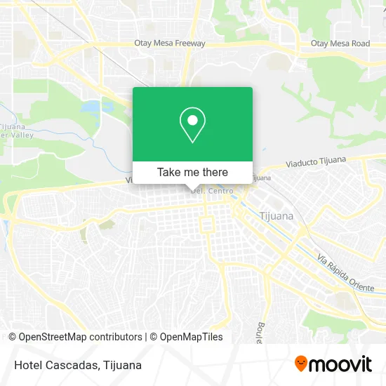 Hotel Cascadas map
