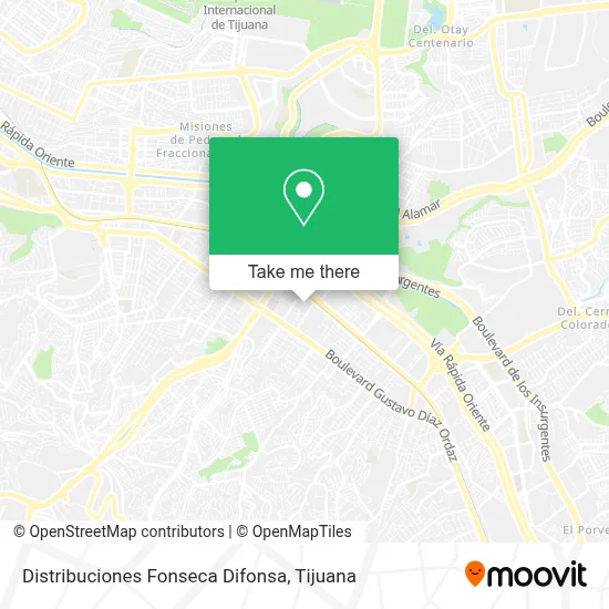 Distribuciones Fonseca Difonsa map
