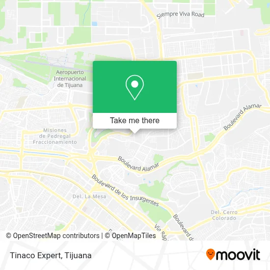Tinaco Expert map