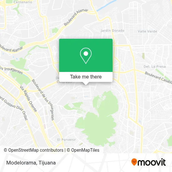 Modelorama map