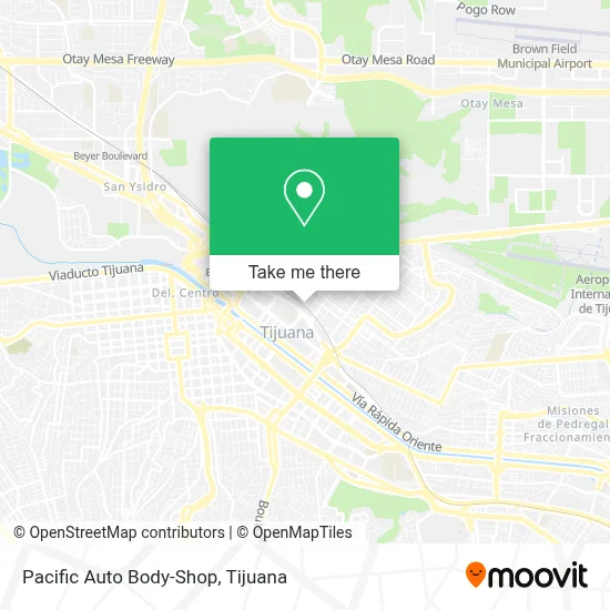 Pacific Auto Body-Shop map