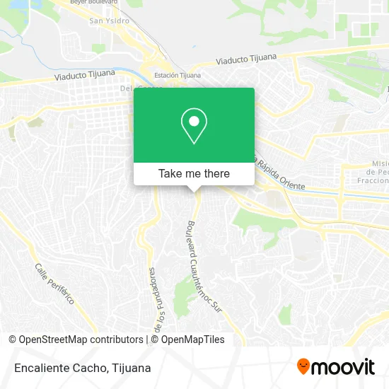Encaliente Cacho map