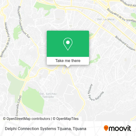 Delphi Connection Systems Tijuana map