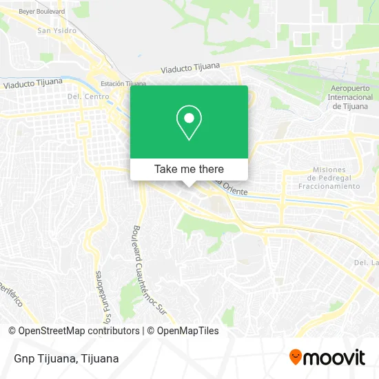 Gnp Tijuana map