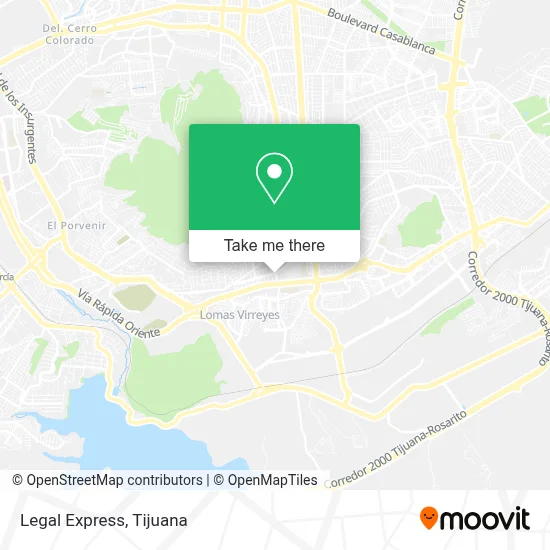 Legal Express map