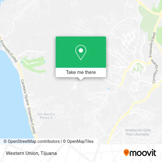 Western Union map