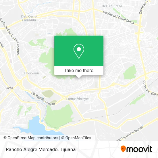 Rancho Alegre Mercado map