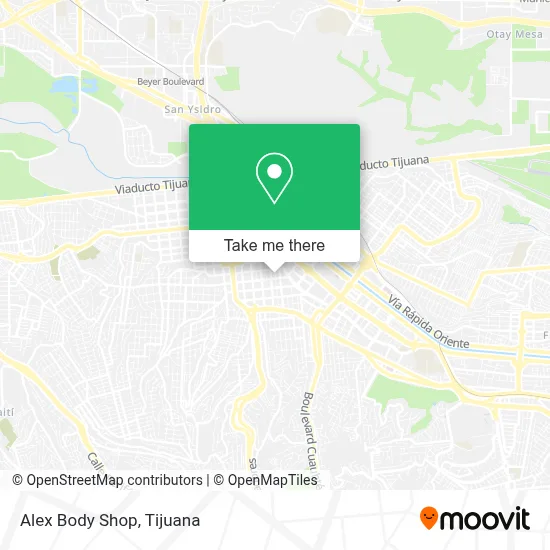 Alex Body Shop map