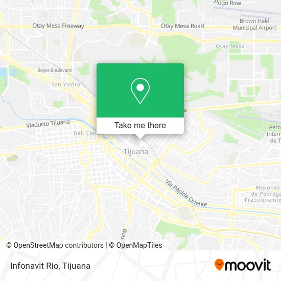 Infonavit Rio map