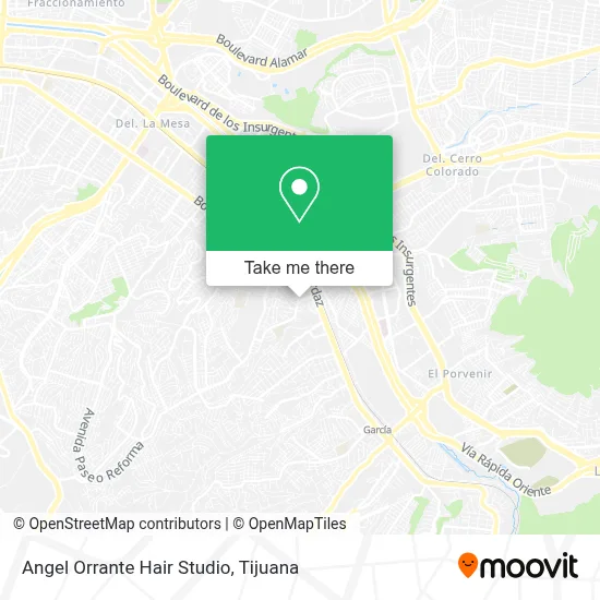 Angel Orrante Hair Studio map