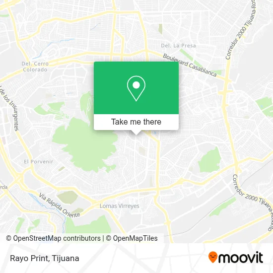 Rayo Print map