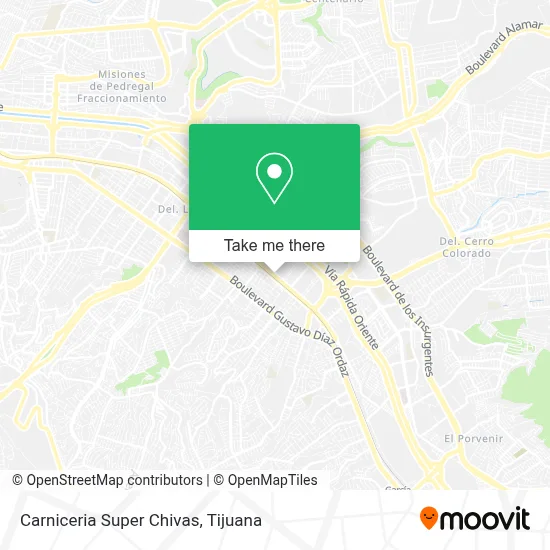 Carniceria Super Chivas map
