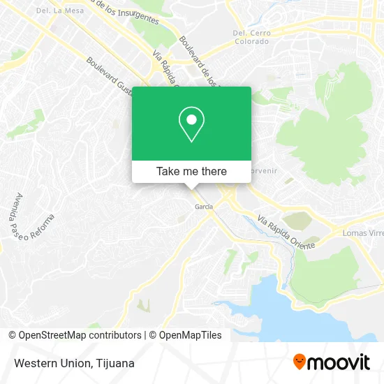 Western Union map