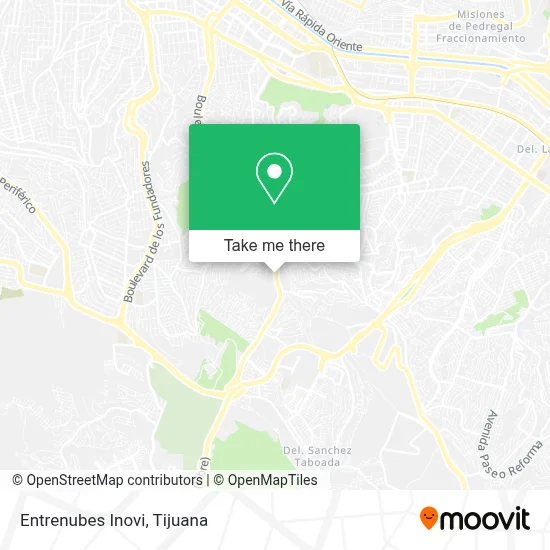 Entrenubes Inovi map
