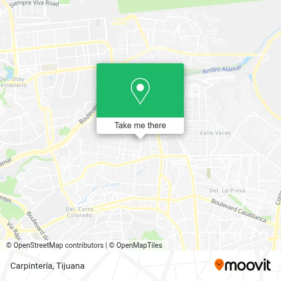 Carpintería map