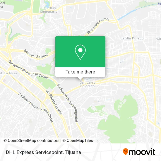 DHL Express Servicepoint map