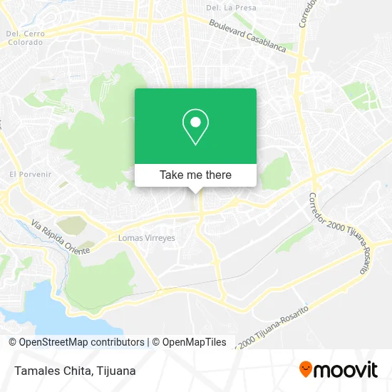 Tamales Chita map