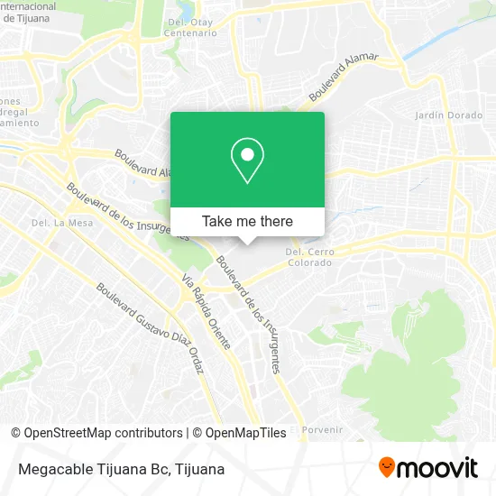 Megacable Tijuana Bc map