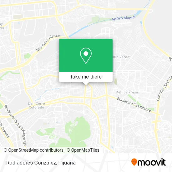 Radiadores Gonzalez map