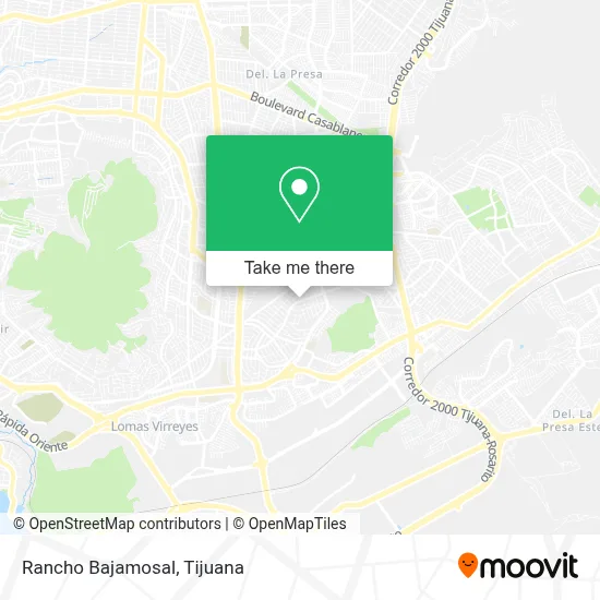 Rancho Bajamosal map