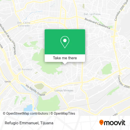 Refugio Emmanuel map