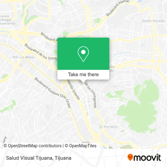 Salud Visual Tijuana map