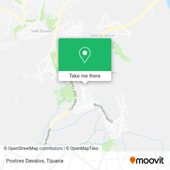 Postres Davalos map