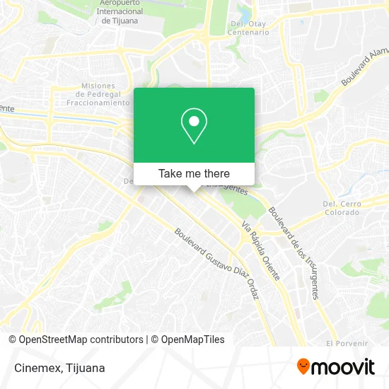 Cinemex map