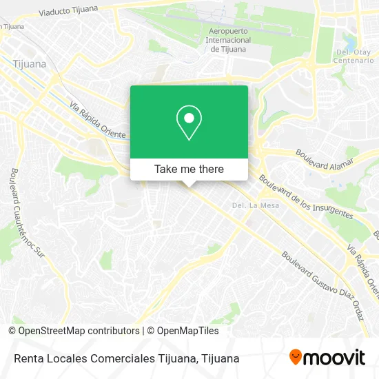 Renta Locales Comerciales Tijuana map