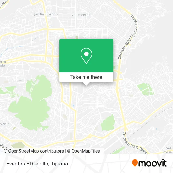 Eventos El Cepillo map