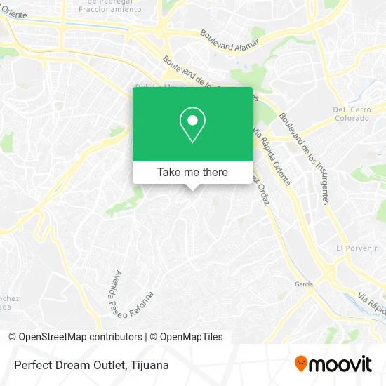 Perfect Dream Outlet map