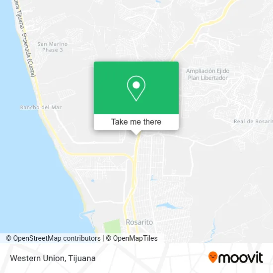 Western Union map