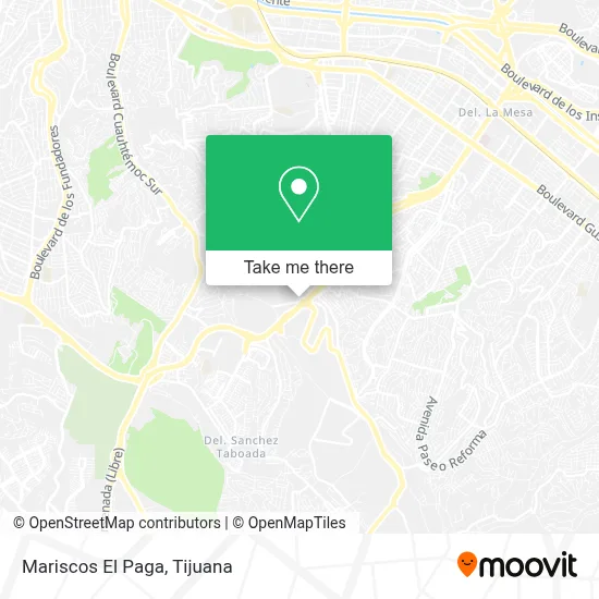 Mariscos El Paga map